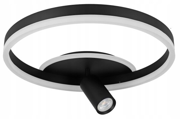 LED Stropní svítidlo LED/38W/230V + 1xGU10/30W černá
