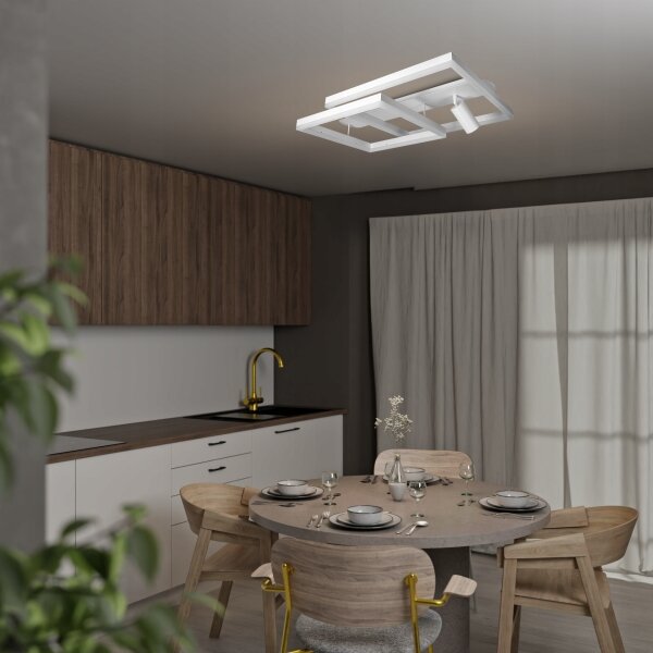 LED Stropní svítidlo LED/38W/230V + 1xGU10/30W bílá