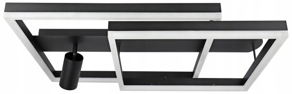 LED Stropní svítidlo LED/38W/230V + 1xGU10/30W černá