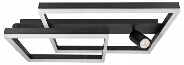 LED Stropní svítidlo LED/38W/230V + 1xGU10/30W černá