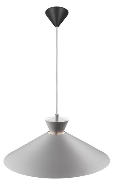 Závěsné svítidlo s kovovým stínidlem, šedé, Ø 45 cm