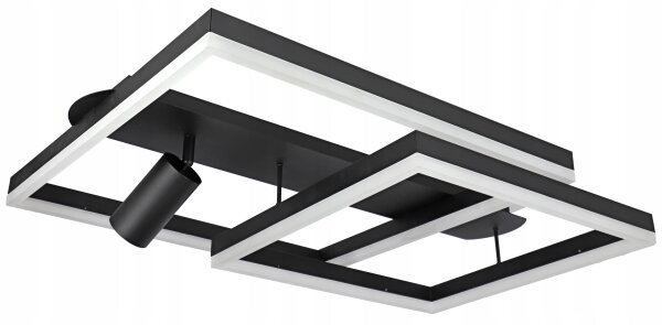 LED Stropní svítidlo LED/38W/230V + 1xGU10/30W černá