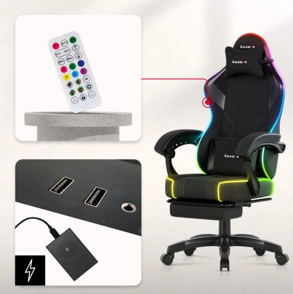 Herní židle Force 3.7 RGB Black