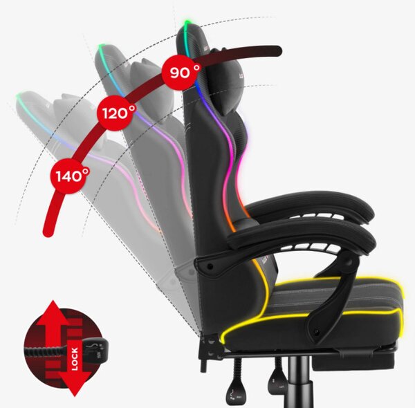 Herní židle Force 3.7 RGB Black