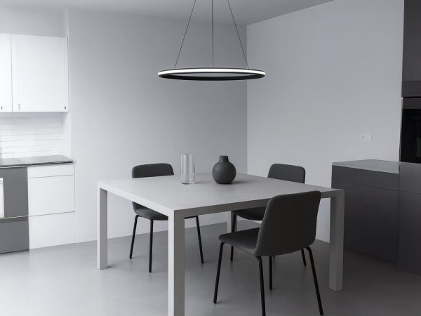LED Stmívatelný lustr na lanku LED/55W/230V 3000-6500K pr. 60 cm + DO