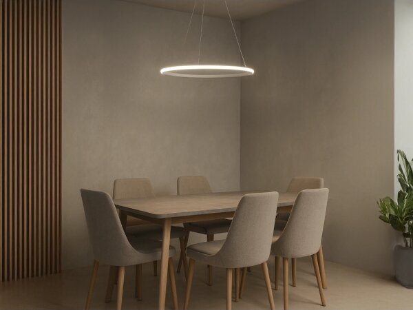 LED Stmívatelný lustr na lanku LED/32W/230V 3000-6500K pr. 60 cm + DO