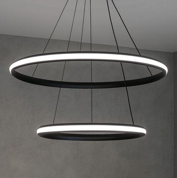 LED Stmívatelný lustr na lanku LED/90W/230V 3000-6500K pr. 60 cm + DO