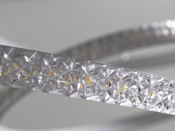 LED Stmívatelný lustr na lanku LED/90W/230V 3000-6500K pr. 47 cm + DO