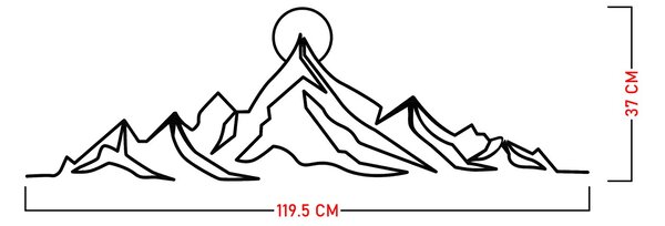 ASIR Nástěnná dekorace kovová EVEREST