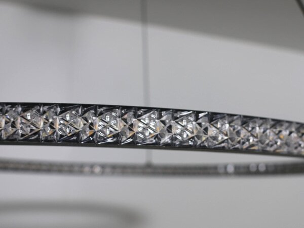 LED Stmívatelný lustr na lanku LED/90W/230V 3000-6500K pr. 60 cm + DO