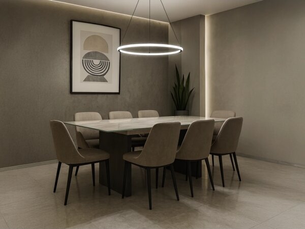 LED Stmívatelný lustr na lanku LED/90W/230V 3000-6500K pr. 60 cm + DO
