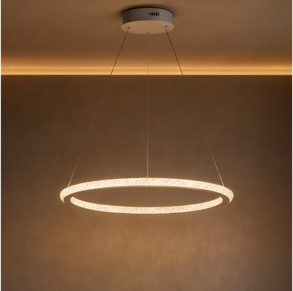 LED Stmívatelný lustr na lanku LED/90W/230V 3000-6500K pr. 60 cm + DO