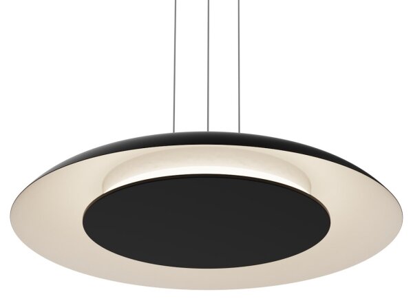 LED Lustr na lanku PIATTINO LED/30W/230V 2700/3200/4000K pr. 40 cm černá