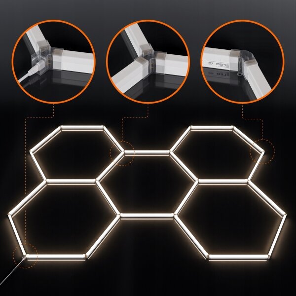 LED Stropní svítidlo LED/240W/85-265V 4000K 298x209 cm CRI 90 IP44 bílá