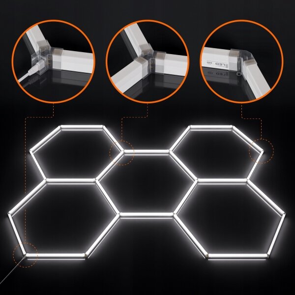 LED Stropní svítidlo LED/240W/85-265V 6500K 298x209 cm CRI 90 IP44 bílá
