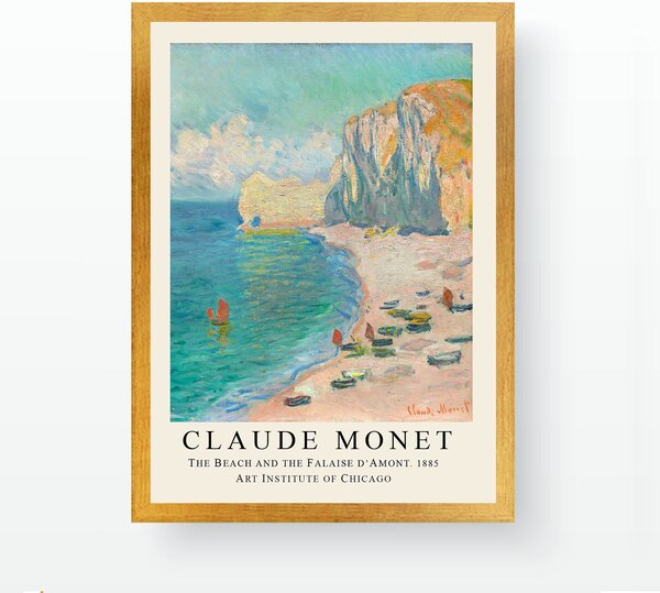 ASIR Obraz v rámu Monet PLÁŽ