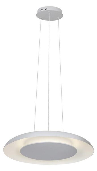 LED Lustr na lanku PIATTINO LED/30W/230V 2700/3200/4000K pr. 40 cm bílá