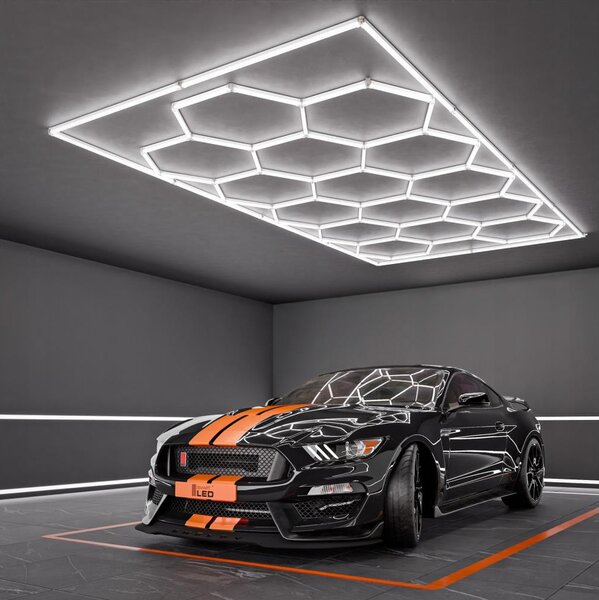 LED Stropní svítidlo LED/696W/85-265V 6500K 484x243 cm CRI 90 IP44 bílá
