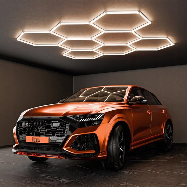 LED Stropní svítidlo LED/350W/85-265V 4000K 313x298 cm CRI 90 IP44 bílá