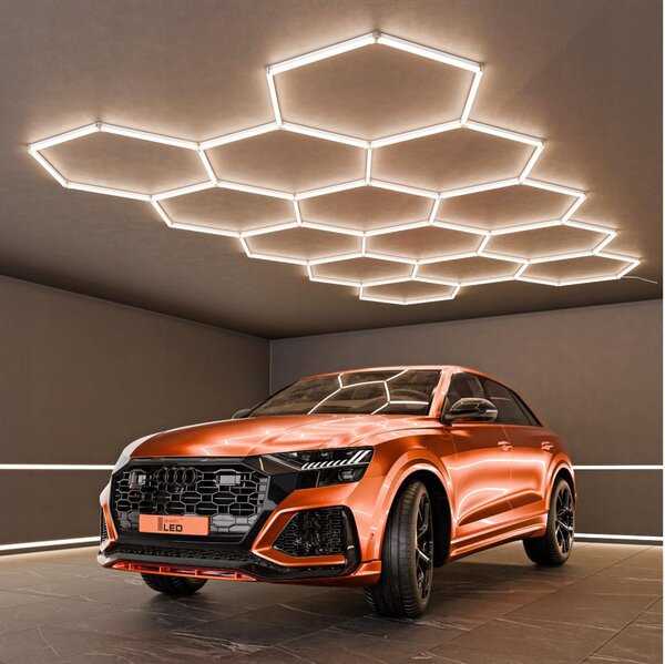 LED Stropní svítidlo LED/570W/85-265V 4000K 522x298 cm CRI 90 IP44 bílá