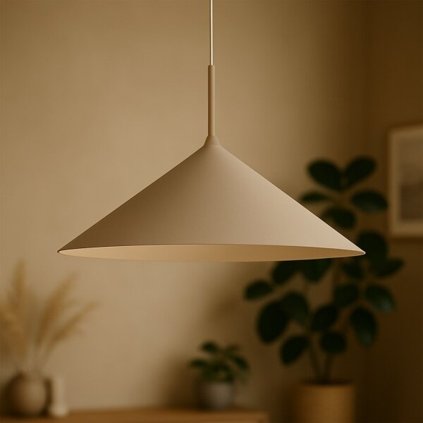 Lustr na lanku CAPITAL 1xGX53/15W/230V pr. 60 cm béžová