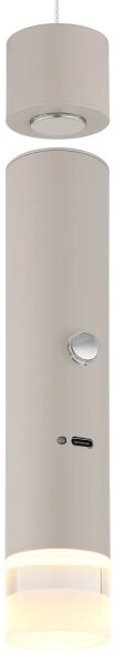 Globo 16060S - LED Stmívatelné dotykové nabíjecí svítidlo 2v1 PELO LED/2W/230/5V