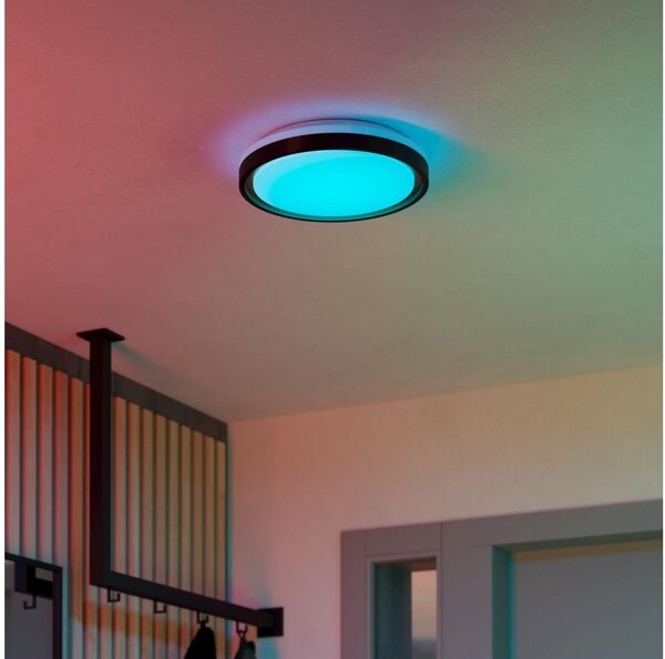 Eglo 300684-LED RGBW Stm. str. svítidlo MALERAMARA-Z LED/14W/230V černá/zlatá+DO