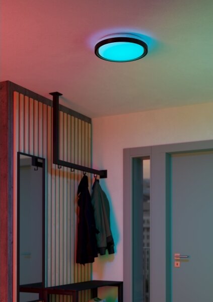 Eglo 300684-LED RGBW Stm. str. svítidlo MALERAMARA-Z LED/14W/230V černá/zlatá+DO