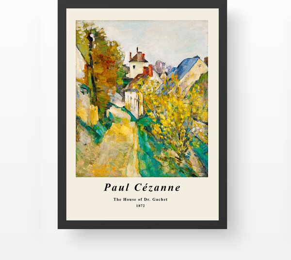 ASIR Dekorativní obraz Cézanne DŮM 35x45cm