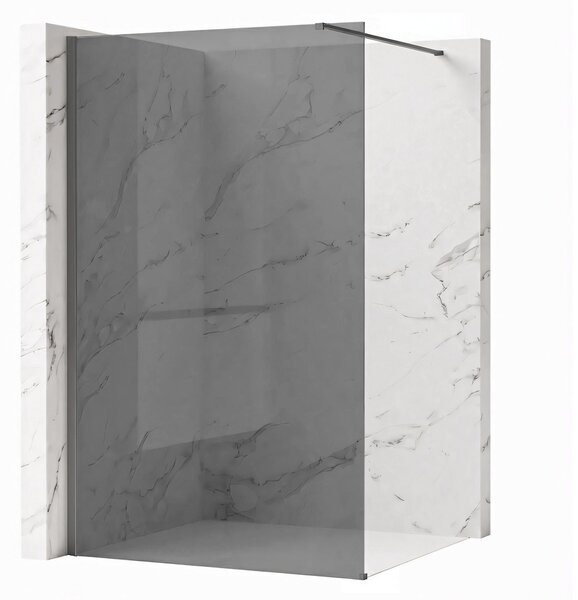 Sprchová zástěna Rea Flexi Grey / Titan 140