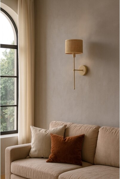 Nástěnná lampa MADELA 1xE14/40W/230V juta/béžová
