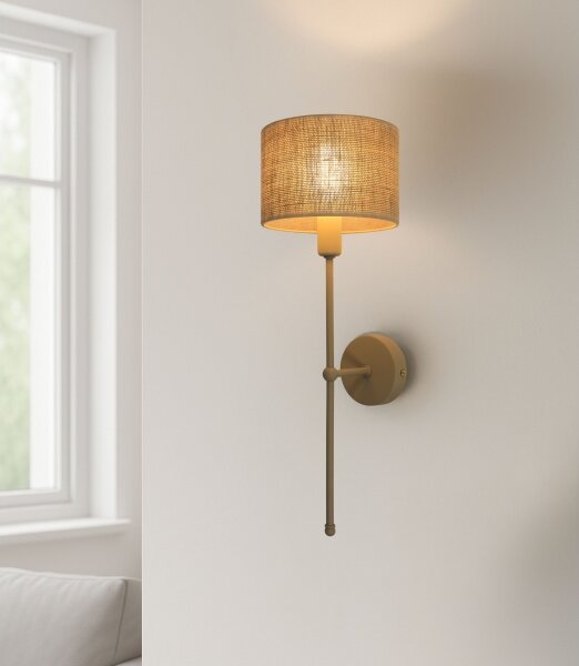 Nástěnná lampa MADELA 1xE14/40W/230V juta/béžová