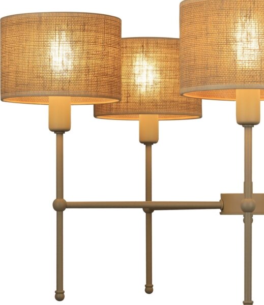 Lustr na tyči MADELA 5xE14/40W/230V juta/béžová