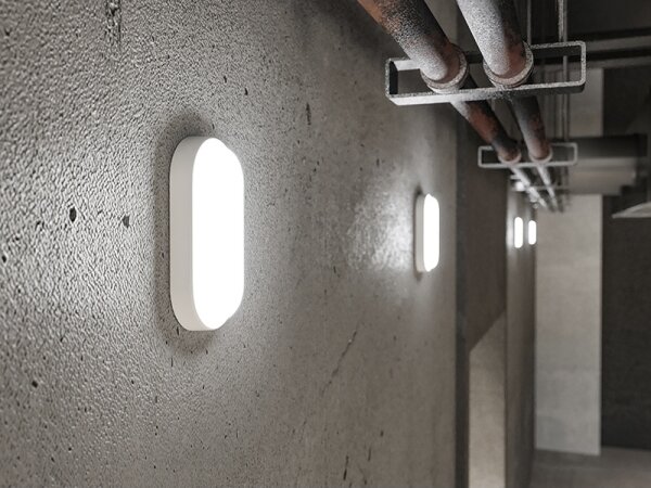 LED Venkovní nástěnné svítidlo LED/12W/230V IP54 bílá