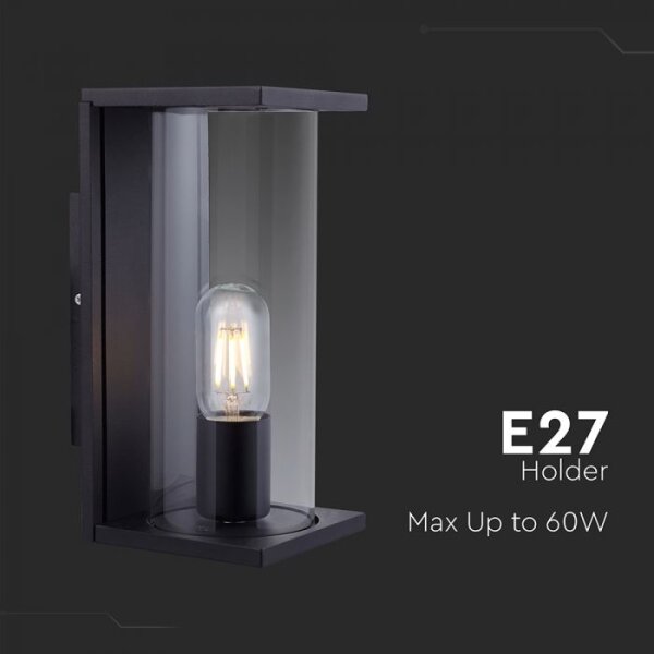 Venkovní nástěnné svítidlo 1xE27/60W/230V IP44 černá