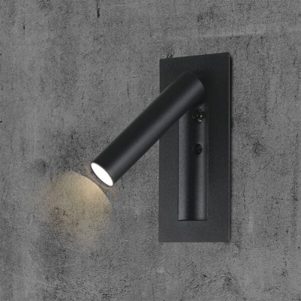 LED Nástěnné bodové svítidlo LED/2W/230V 3000K černá