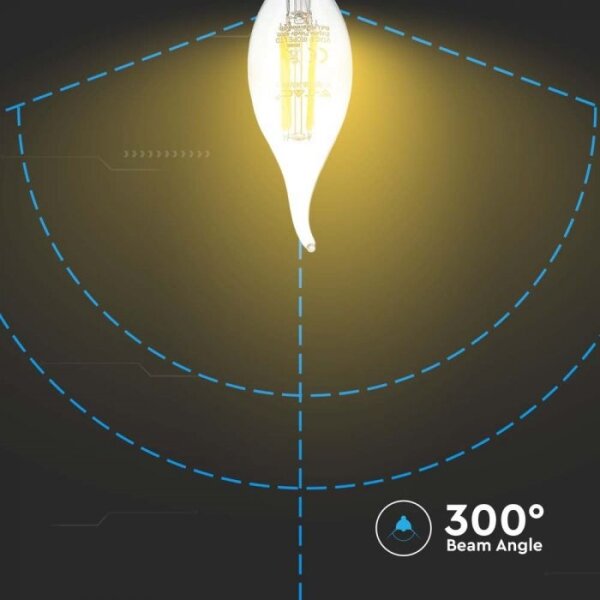 LED Žárovka FILAMENT E14/4W/230V 3000K