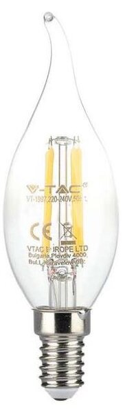LED Žárovka FILAMENT E14/4W/230V 3000K