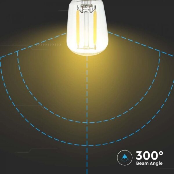 LED Žárovka FILAMENT ST26 E14/2W/230V 6500K