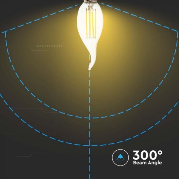LED Žárovka FILAMENT E14/4W/230V 4000K