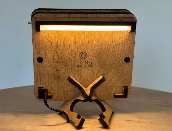 Li-Go 5788/DUB2 - LED Stolní dekorace LED/12W/230V 19x19 cm dub/Malý princ