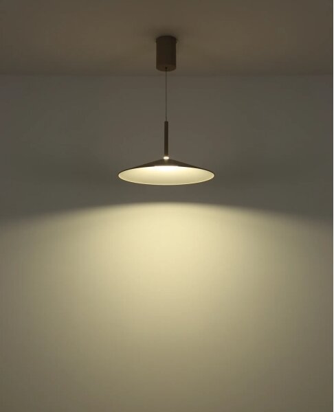 Globo 15635SA - LED Lustr na lanku LAMPONE LED/18W/230V 4000K béžová