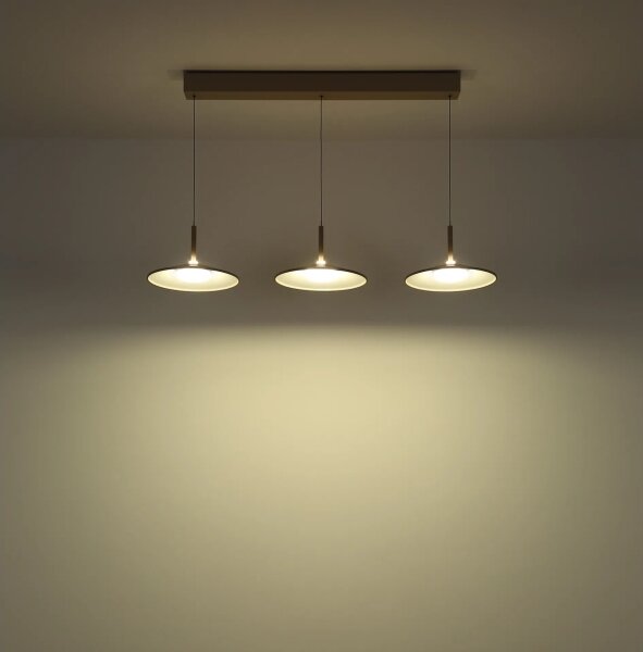 Globo 15635SA-3H - LED Lustr na lanku LAMPONE LED/24W/230V 4000K béžová