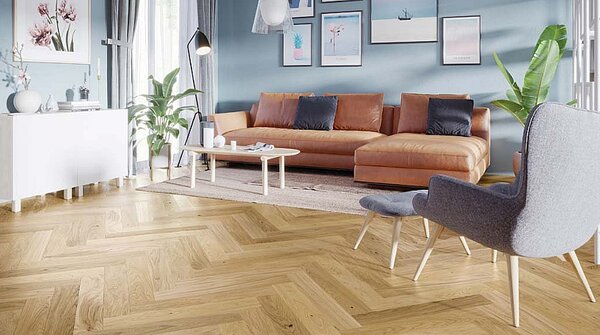 BARLINEK Pure classico Herringbone 110 Dub caramel 1WC000004 - 0.50 m2
