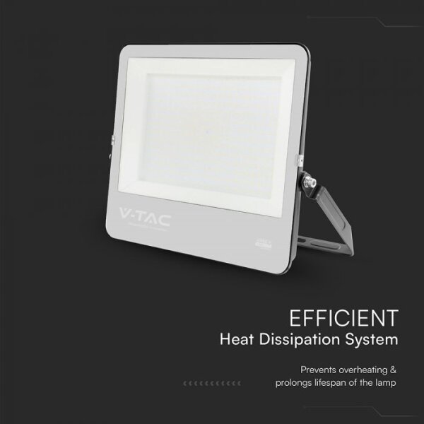 LED Reflektor LED/300W/230V 4000K IP65 černá