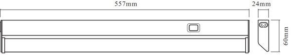 Osram - LED Podlinkové svítidlo LINEAR LED/10W/230V 3000K 55,7 cm stříbrná