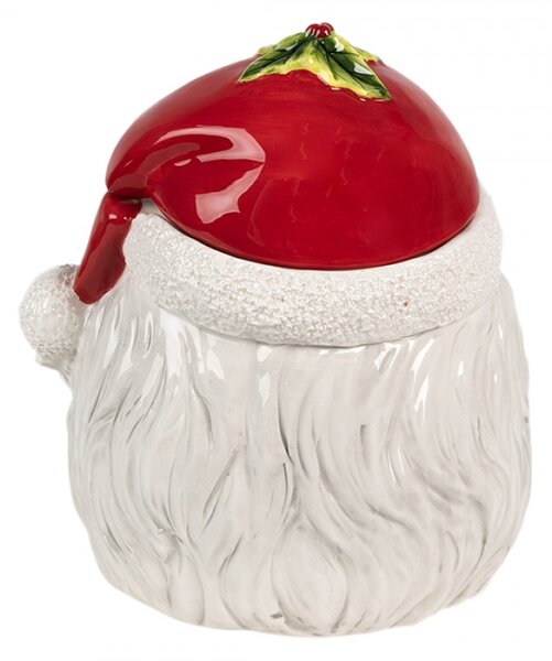 Vánoční keramická dóza s víčkem Santa Claus – 20x17x22 cm