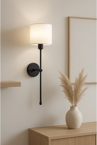 Nástěnná lampa MADELA 1xE14/40W/230V bílá/černá