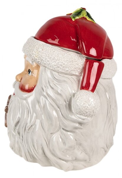 Vánoční keramická dóza s víčkem Santa Claus – 20x17x22 cm