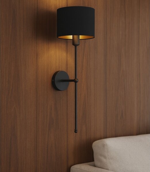 Nástěnná lampa MADELA 1xE14/40W/230V černá